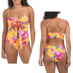 NWT Maaji Colombia Convertible Ivonne Cut-Out One-Piece Swimsuit, Size Medium